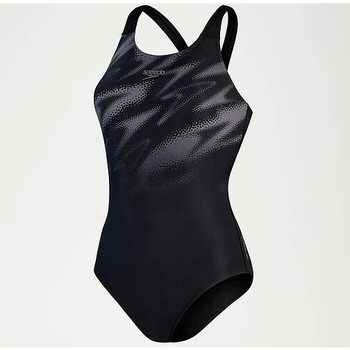 Speedo Спортивный купальник Hyperboom Placement Muscleback black/grey