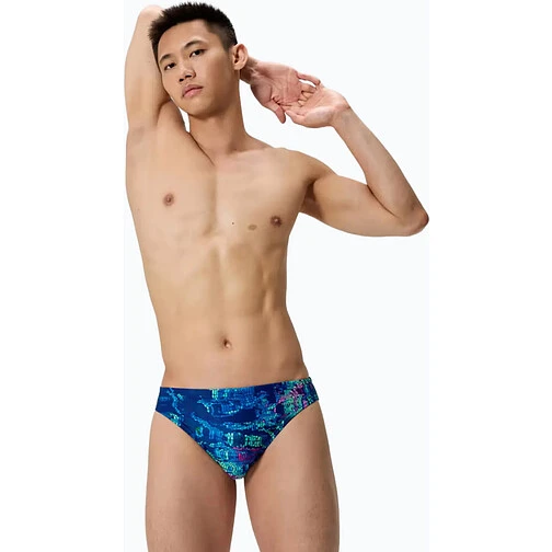 Speedo Плавки мужские Club Training Printed Brief Navy