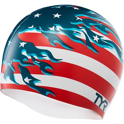 TYR Шапочка для плавания Blazing Patriot TYR Шапочка для плавания Blazing Patriot