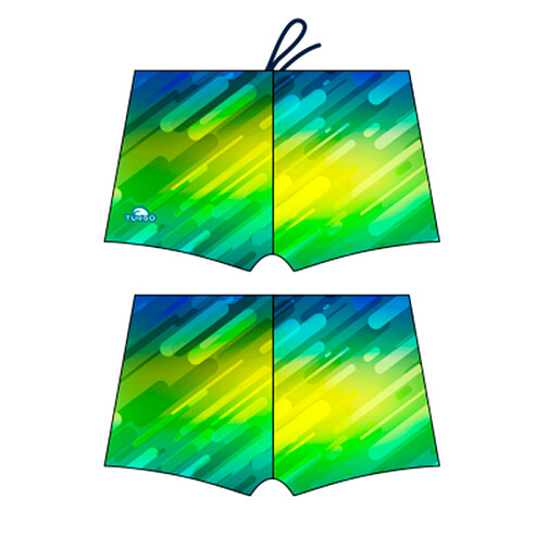 TURBO Плавки спортивные BOXER FULL PRINT BOY BLU FLASH Royal