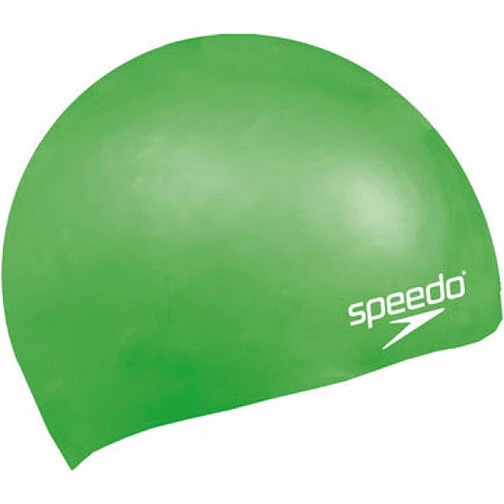 Speedo Шапочка для плавания Junior Plain Moulded Silicone Cap Green