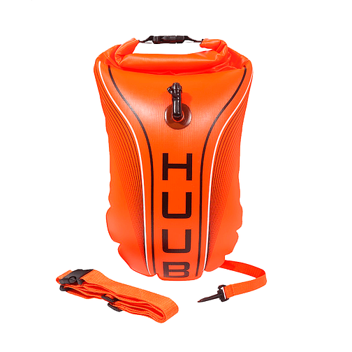 HUUB Буй опознавательный для плавания на открытой воде Safety Tow Float Orange