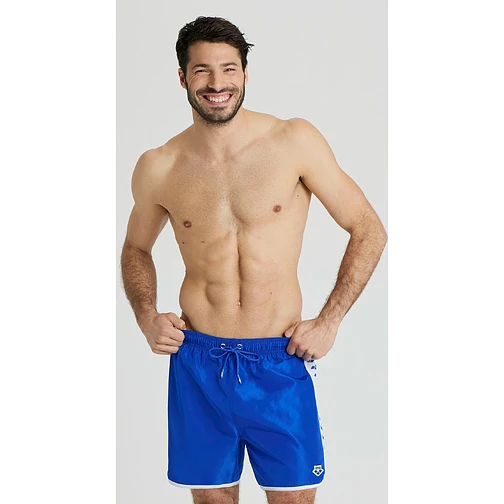 Arena Шорты для плавания ICONS TEAM STRIPE BOXER neon blue-white