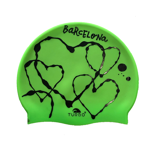 TURBO Шапочка для плавания Heart Barcelona