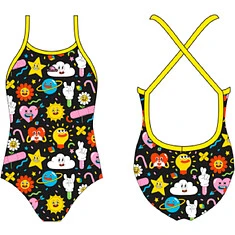 TURBO Купальник для девочек HAPPY KIDS - SWIMSUIT GIRL HAPPINESS