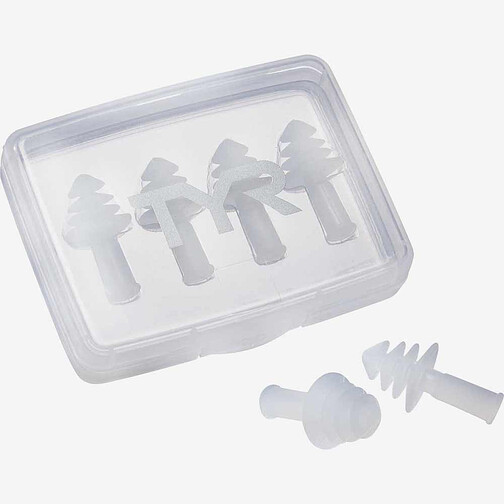 TYR Беруши для бассейна ERGO FLEX EAR PLUGS - 4 PACK (2 PAIRS) white
