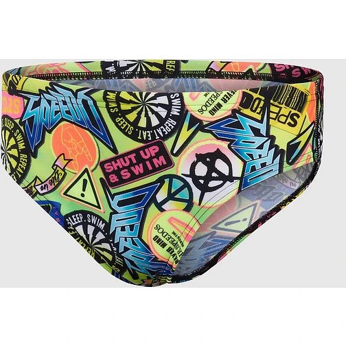 Speedo Плавки спортивные Boys' Allover 6.5cm Brief green/green