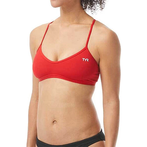TYR Топ купальника Solids Bikini Trinity Top red