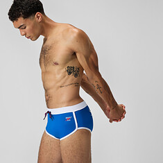 Speedo Плавки мужские Men's 3.5'' Logo Brief Blue/White