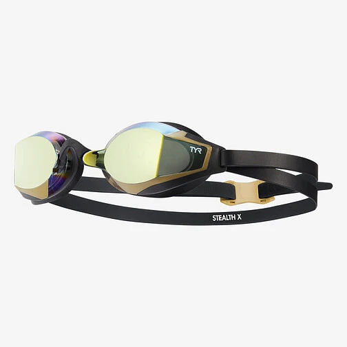 TYR Очки для плавания STEALTH-X MIRRORED gold/black