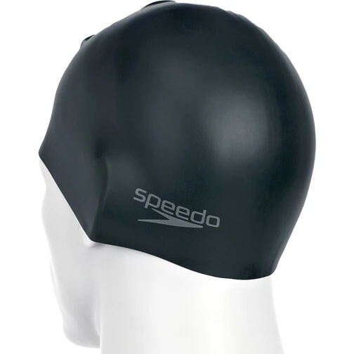 Speedo Шапочка для плавания Plain Moulded Silicone Cap Black