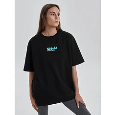 SHYM Джемпер оверсайз с коротким рукавом Black