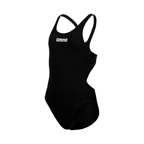 Arena Купальник TEAM SWIM TECH SOLID JR black-white