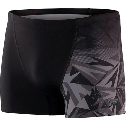 Speedo Плавки спортивные Allover V-Cut Aquashort black/grey