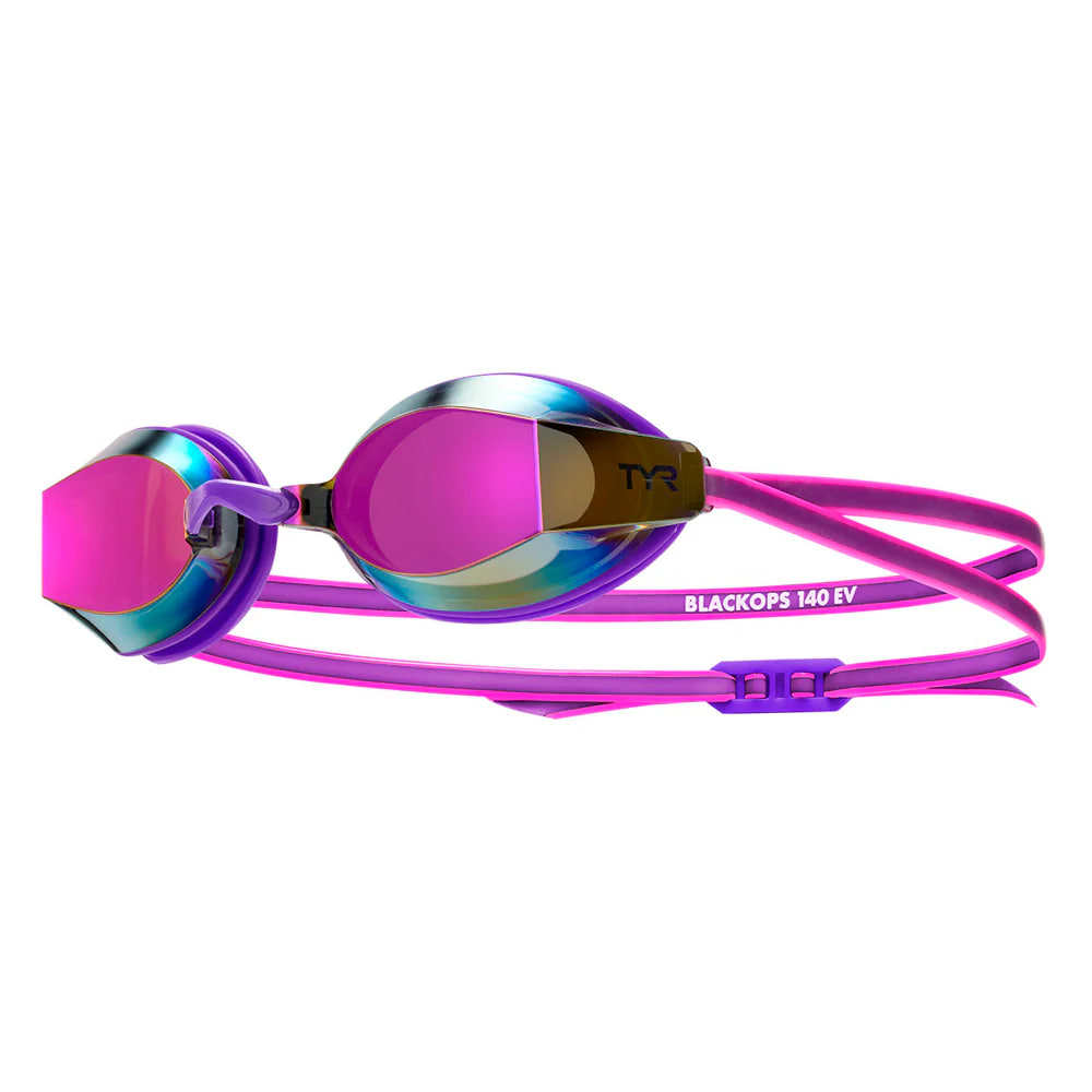 TYR Очки для плавания Women's Black Ops 140 EV Mirrored Racing Purple/Pink